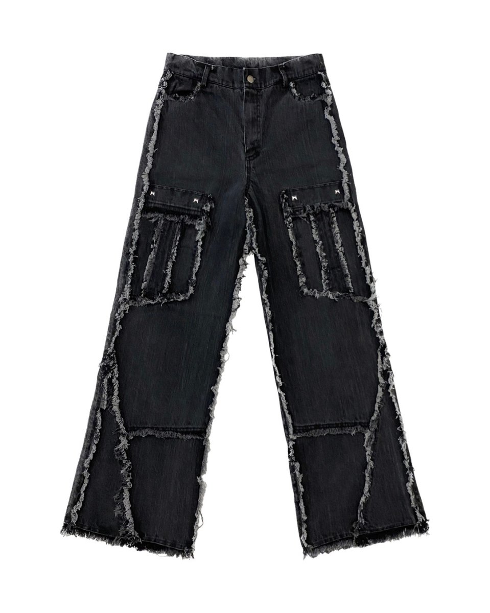 Deconstructed Washed jeans | edm.clothes