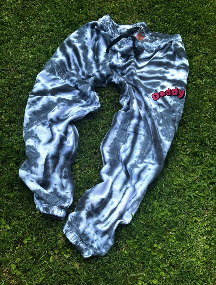 Image of Daddy tie dye joggers 