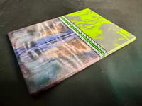 Image 3 of Burl G10 & Curly Cottonwood GLOW Segmented Knife Scales