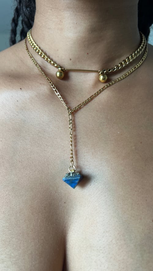 Image of GENESIS II • Crystal Drop Necklace | Lapis Lazuli