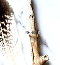 Image 1 of Handmade This Too Shall Pass Sterling Silver Stacking Ring 925