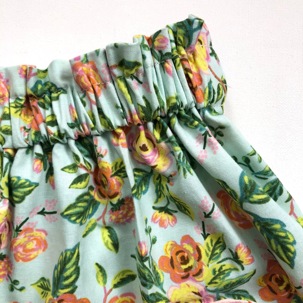 Image of Girl's Love-ly Patch Pocket Skirt - Rifle Paper Co. - Mint & Pink Floral