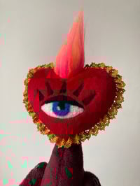Image 3 of Flaming heart art Doll