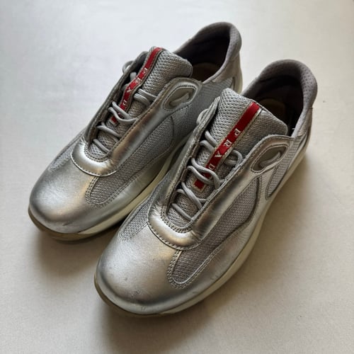 Image of 2000s Silver Prada Cups, Size UK 6