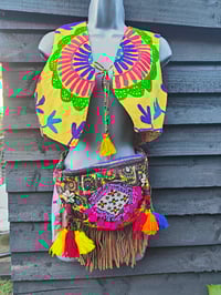 Image 10 of New York Embroidered Waistcoat Top Yellow 6-12