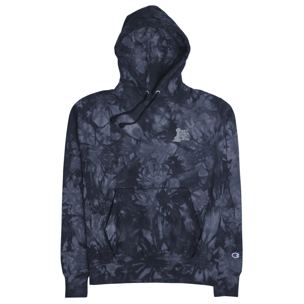 Image of Unisex Champion tie-dye hoodie