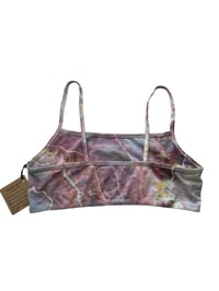 Image 4 of L/XL (40) Bralette in Soft Muted Geode Ice Dye