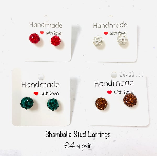 Image of Shamballa Earrings