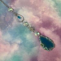 Image 1 of Geode Sun Catcher Hanging Home Decor