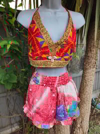 Image 5 of Bralette halter top red and shells