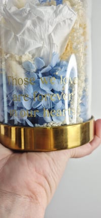Image 3 of Personalised Bereavement Preserved Flower Dome