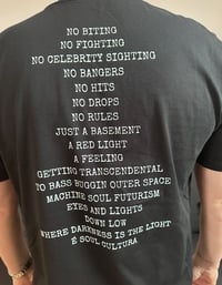 Image 4 of É Soul Cultura T - Shirt - No Biting, No fighting, No Celebrity Fighting. 