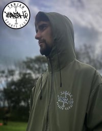 Image 2 of Eucalyptus dusk -  hooded waterproof  jacket 