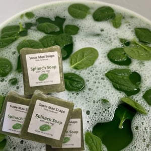 Image of Spinach Soap (with clary sage)