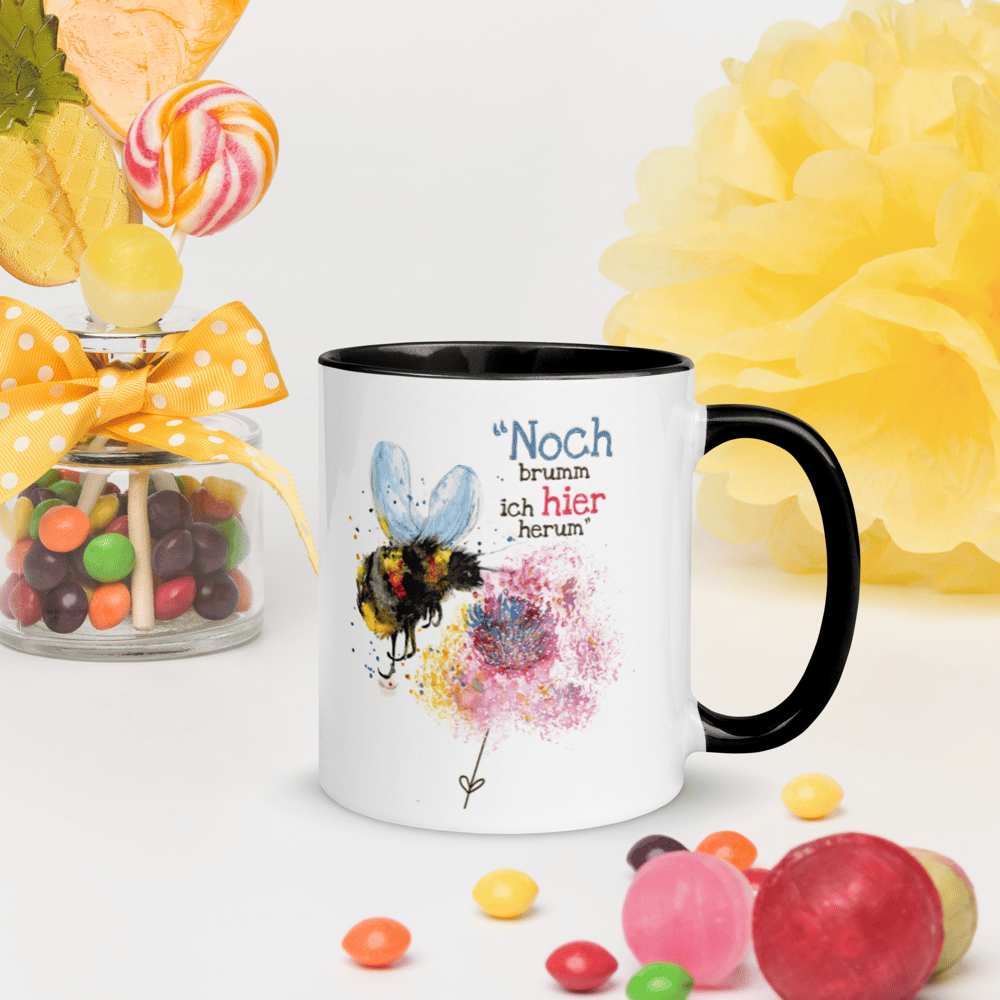 Image of Queen BumbleBee & Jo Lenz Art Merchandise Tasse mit Innenfarbe