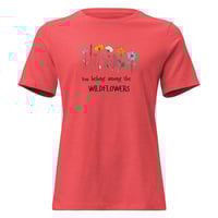 Image 2 of Women's Relaxed T-Shirt, You Belong Among the Wildflowers Tee
