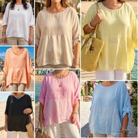 Sheena - Oversized Satin Top