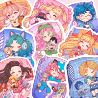 Image of SLEEPING CHIBI STICKERS