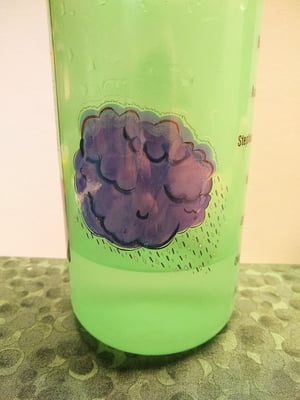 Image of Happy rain cloud sticker