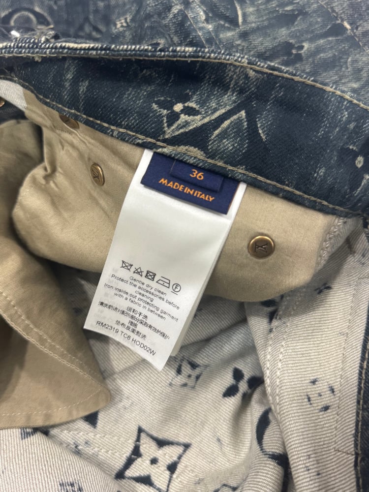 Image of Louis Vuitton SS23 Monogram Tailored Denim