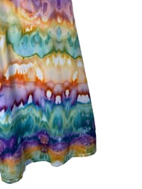 Image 5 of XS Stretch Knit Fit and Flare Midi Dress in Earthy Agate Ice Dye