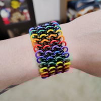 Image 3 of Rainbow European Lunacy Stretch Cuff