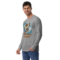 Image 9 of I Ride With Jesus Surfing Unisex Long Sleeve Tee