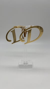Image 2 of Custom Initial Earrings 