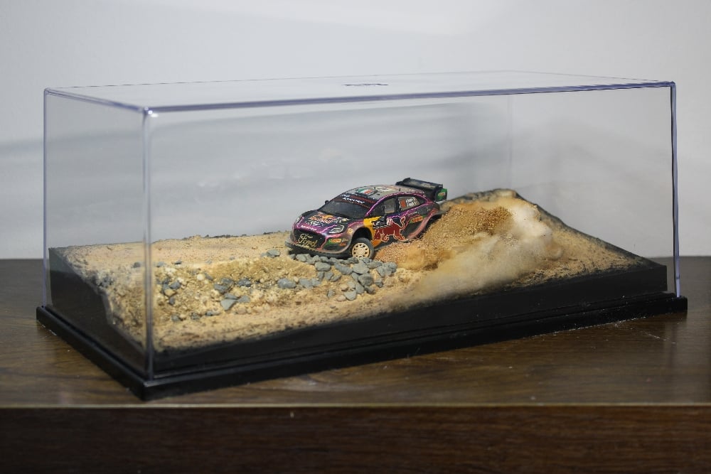 Image of Rally Diorama 1/43 scale Breen Rally Acropolis Ford Puma Rally 1 Art Piece WRC