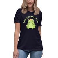 Image 2 of Women's Relaxed T-Shirt,  Prince Croaks a Lot T-Shirt | Funny Frog Pun Graphic Tee