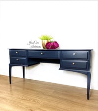 Image 2 of Stag Minstrel Dressing Table painted in navy blue 