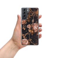 Image 17 of Dark Rose Gold Butterfly Design Goth Inspired Clear Case for Samsung®