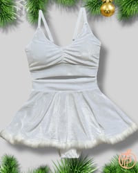 Image 1 of Festive collection - Velvet Vixon Set - White