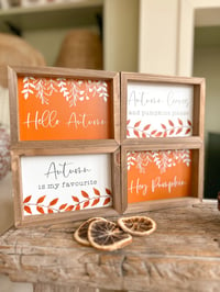 Image 1 of SALE! Wooden Autumn Plaques ( 4 Styles )