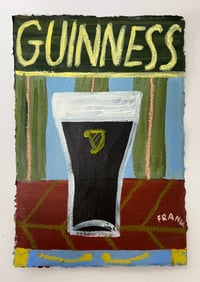 Guinness on blue stripes