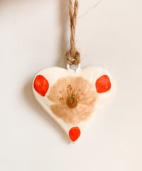 Image 5 of Multi-colored Heart Ornaments - Second Set Of 3 