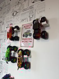 Image 2 of 5pk 3D Printed Monster truck wall mount 