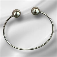 Image 2 of Belle Sphere Cuff - Silver