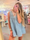 Lovely Denim Romper 