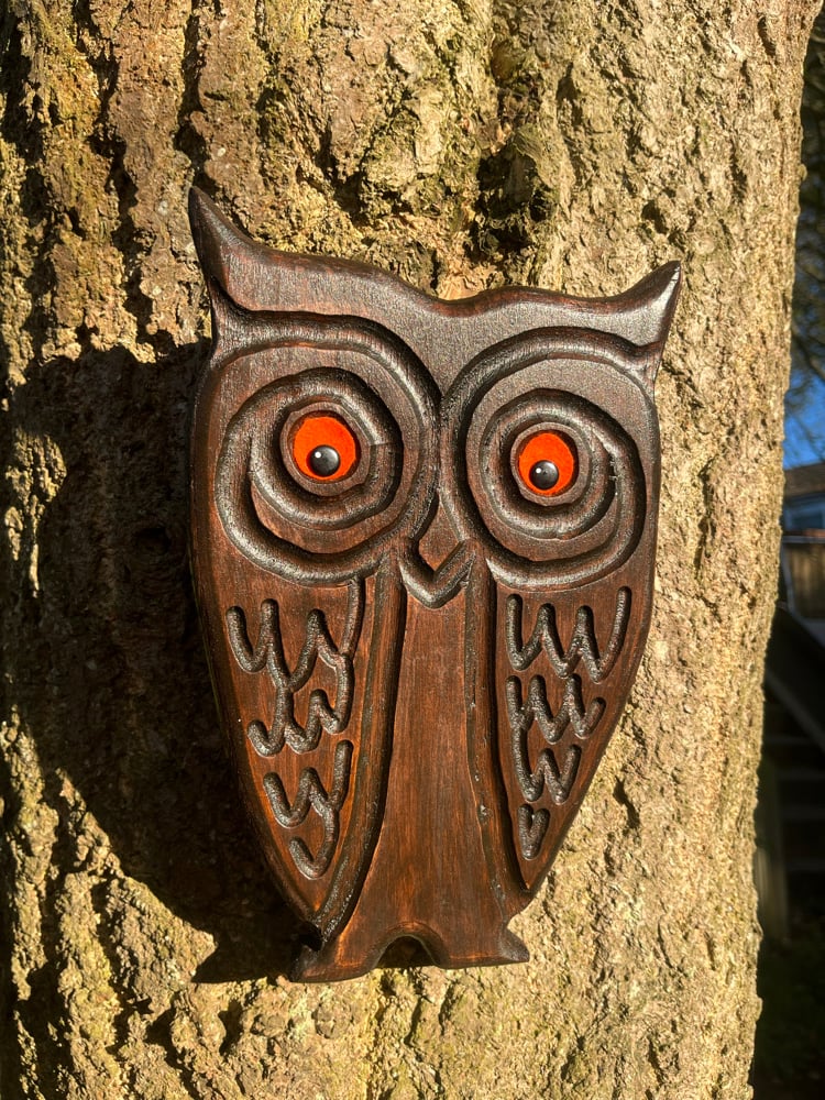 Image of WOOD CUT OWL 1