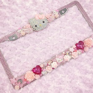 Image of Custom Rhinestone Licnese Plate Frame 