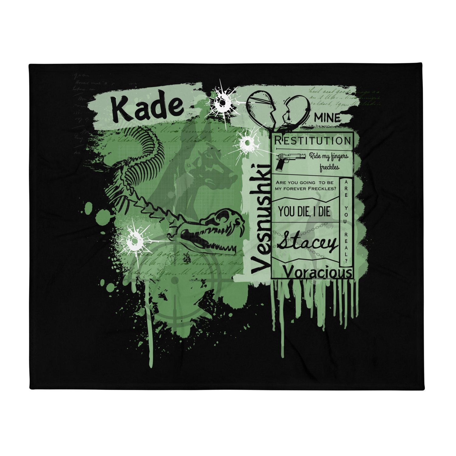 Image of Officially Licensed edge of darkness Kade Throw Blanket
