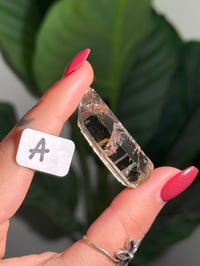 Image 1 of CHOOSE YOUR OWN MINI RUTILE SMOKEY QUARTZ POINTS (NATURAL UNPOLISHED POINTS) -BRAZIL- LOT 2