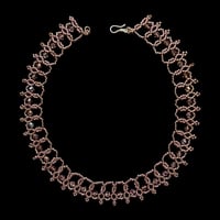 Image 1 of AMETHYST CRYSTAL LACE NECKLACE 
