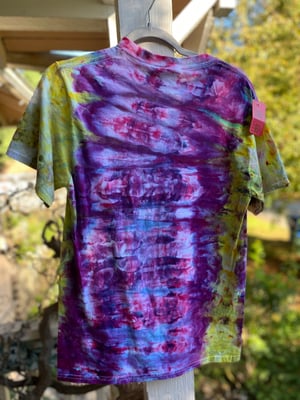 Image of SMALL Live Fast Eat Trash Tie Dye Shirt 1