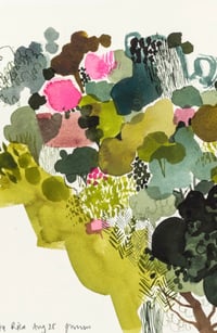 Image 2 of Costa Rica rainforest original unframed watercolour 