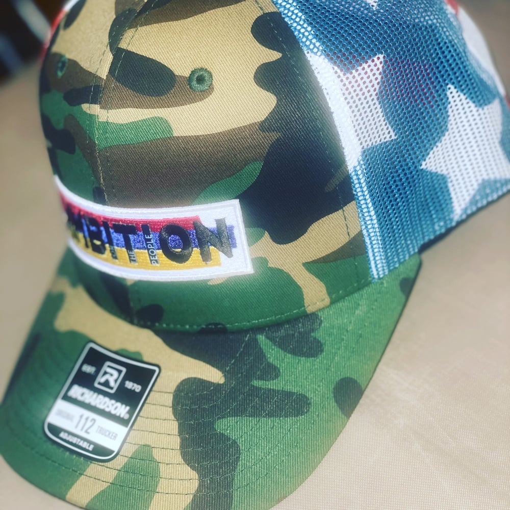 Image of Trucker Camo & Stars Hat