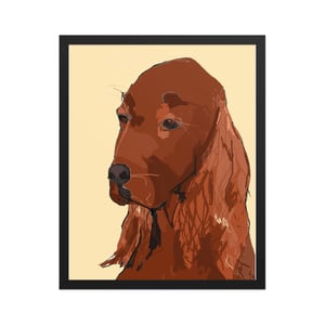 Image of IRISH SETTER FRAMED ART