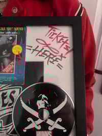 Image 5 of THE HUNNS TIX TO HEAVEN & POGUES T SHIRT FRAMED 