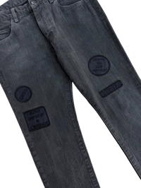 Image 2 of '04 Number (N)ine Give Peace A Chance Patch Denim - 32